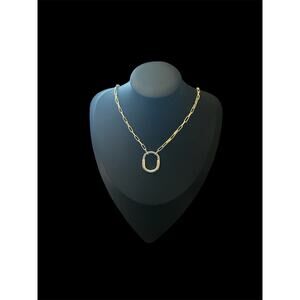 Gold Lock Link Necklace